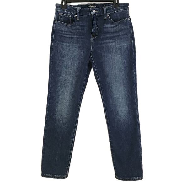 Lucky Brand ~Woman Size 8/29~ Blue AVA CROP Jeans Pockets, Logo. - Picture 8 of 16